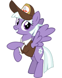 Size: 3200x4000 | Tagged: safe, artist:cheezedoodle96, derpibooru import, appointed rounds, pegasus, pony, the break up breakdown, .svg available, background pony, clothes, female, grin, hat, looking at you, mailmare, mailmare hat, mare, rearing, shirt, simple background, smiling, smiling at you, solo, svg, transparent background, vector