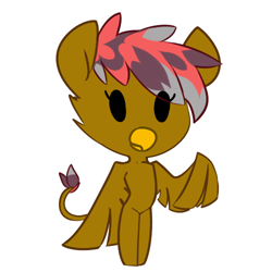 Size: 500x500 | Tagged: safe, artist:kryptchild, oc, oc only, oc:elair, classical hippogriff, hippogriff