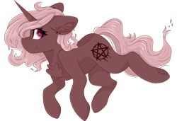 Size: 1024x699 | Tagged: safe, artist:cinnamontee, oc, oc only, oc:crona, pony, unicorn, chest fluff, female, mare, simple background, solo, transparent background