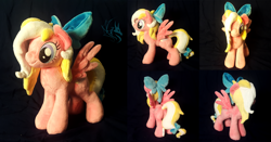 Size: 5469x2875 | Tagged: safe, artist:fire-topaz, derpibooru import, oc, oc only, oc:bay breeze, pegasus, pony, bow, female, hair bow, irl, mare, photo, plushie, tail bow