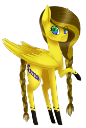 Size: 1271x1897 | Tagged: safe, artist:bonniebatman, oc, oc only, pegasus, pony, female, mare, raised hoof, simple background, solo, transparent background