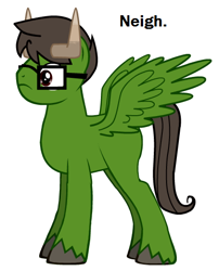 Size: 430x532 | Tagged: safe, artist:eddsworld, derpibooru import, oc, oc only, oc:edd, bull horns, eddsworld, glasses