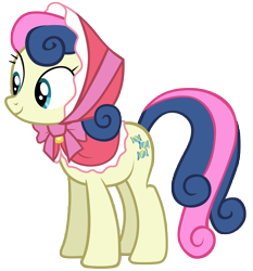 Size: 7000x7500 | Tagged: safe, artist:tardifice, bon bon, sweetie drops, pony, a hearth's warming tail, absurd resolution, bonnet, simple background, solo, transparent background, vector