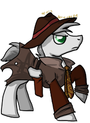 Size: 801x1097 | Tagged: safe, artist:jell-o-cat, oc, oc only, oc:prodigious peddler, fallout equestria, solo, tales of a junk town pony peddler