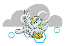 Size: 2806x1984 | Tagged: safe, artist:in3ds2, derpibooru import, oc, oc only, oc:cirrus sky, hippogriff, chest fluff, cutie mark, simple background, smiling, solo, transparent background