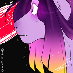 Size: 2000x2000 | Tagged: safe, artist:pinch-of-salt, twilight sparkle, twilight sparkle (alicorn), alicorn, pony, alternate hairstyle, alternate timeline, alternate universe, older, twi