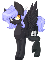 Size: 1341x1599 | Tagged: safe, artist:amazing-artsong, artist:ohhoneybee, oc, oc only, oc:cloudy night, pegasus, pony, colored pupils, female, mare, raised leg, simple background, solo, transparent background