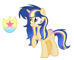 Size: 1328x1080 | Tagged: safe, artist:thesmall-artist, derpibooru import, oc, oc:magical shield, alicorn, pony, female, mare, offspring, parent:flash sentry, parent:twilight sparkle, parents:flashlight, simple background, solo, transparent background