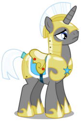 Size: 2021x3000 | Tagged: safe, artist:brony-works, pony, unicorn, high res, royal guard, simple background, solo, transparent background, vector