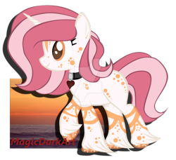 Size: 1024x934 | Tagged: safe, artist:magicdarkart, derpibooru import, oc, oc only, oc:rubin, original species, pony, unicorn, astral pony, female, mare, simple background, solo, transparent background