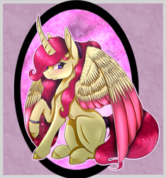 Size: 1405x1500 | Tagged: safe, artist:smallspark, oc, oc only, alicorn, pony, alicorn oc, solo