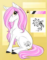 Size: 479x613 | Tagged: safe, artist:mythpony, oc, oc only, earth pony, pony, female, mare, reference sheet, sitting, unnamed oc