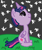 Size: 282x338 | Tagged: safe, artist:nightshadowmlp, derpibooru import, twilight sparkle, twilight sparkle (alicorn), alicorn, grass, hill, looking up, ms paint, night, night sky, sitting, sky, smiling