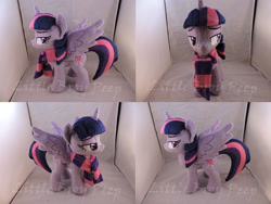 Size: 1597x1199 | Tagged: safe, artist:little-broy-peep, twilight sparkle, twilight sparkle (alicorn), alicorn, pony, clothes, irl, photo, plushie, scarf, solo