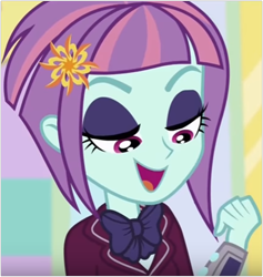 Size: 526x554 | Tagged: safe, screencap, sunny flare, dance magic, equestria girls, spoiler:eqg specials, clothes, crystal prep academy uniform, female, school uniform, solo