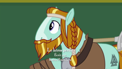 Size: 1280x720 | Tagged: safe, derpibooru import, screencap, earth pony, pony, a rockhoof and a hard place, beard, braid, credits, facial hair, french, kaita mpambara, male, moustache, rockhoof's shovel, stallion