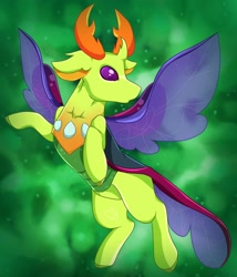 Size: 1472x1722 | Tagged: safe, artist:dawntheartsyfuk, thorax, changedling, changeling, to where and back again, king thorax, solo