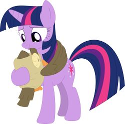 Size: 3560x3515 | Tagged: safe, artist:porygon2z, derpibooru import, owlowiscious, twilight sparkle, pony, unicorn, female, hug, mare, simple background, transparent background