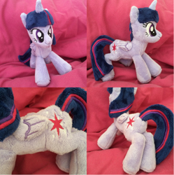 Size: 1784x1788 | Tagged: safe, artist:kaji-tanii, twilight sparkle, twilight sparkle (alicorn), alicorn, pony, irl, photo, plushie, solo