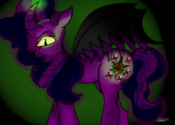 Size: 700x500 | Tagged: safe, artist:fotisgiann, derpibooru import, twilight sparkle, twilight sparkle (alicorn), alicorn, pony, corrupted, dark side