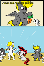 Size: 848x1264 | Tagged: safe, artist:pencil bolt, derpibooru import, oc, oc:pencil bolt, oc:polite gold pie, pony, rabbit, diamond