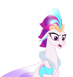 Size: 5725x6093 | Tagged: safe, artist:ejlightning007arts, derpibooru import, queen novo, seapony (g4), my little pony: the movie, absurd resolution, angry, female, furious, open mouth, simple background, solo, transparent background, vector