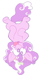 Size: 896x1722 | Tagged: safe, artist:pinkiespresent, derpibooru import, screwball, earth pony, pony, female, mare, silly, simple background, solo, tongue out, transparent background, upside down