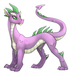 Size: 1147x1158 | Tagged: safe, artist:alicemaple, spike, dragon, adult, adult spike, older, older spike, signature, simple background, solo, transparent background