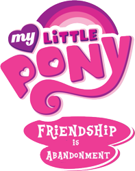 Size: 421x533 | Tagged: safe, edit, friendship is abandonment, logo, logo edit, my little pony logo, simple background, transparent background