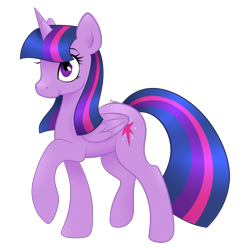 Size: 2000x2000 | Tagged: safe, artist:orcakisses, twilight sparkle, twilight sparkle (alicorn), alicorn, pony, raised hoof, simple background, solo, transparent background