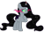 Size: 1024x747 | Tagged: safe, artist:roserooibos, derpibooru import, oc, oc:eclipsed shadow, pony, unicorn, dark magic, female, magic, mare, offspring, parent:king sombra, parent:princess luna, parents:lumbra, simple background, solo, transparent background