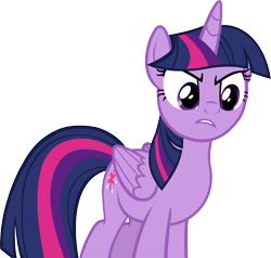 Size: 4241x4032 | Tagged: safe, artist:ironm17, derpibooru import, twilight sparkle, twilight sparkle (alicorn), alicorn, pony, marks for effort, absurd resolution, angry, simple background, solo, transparent background, vector