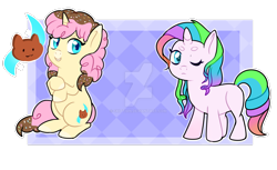 Size: 1600x977 | Tagged: safe, artist:sugguk, oc, oc only, pony, unicorn, female, filly, one eye closed, simple background, transparent background, watermark