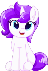 Size: 685x1028 | Tagged: safe, artist:rivin177, derpibooru import, oc, oc only, unicorn, adorable face, blue eyes, cute, female, mane, mare, purple, simple background, sitting, solo, sweet, transparent background