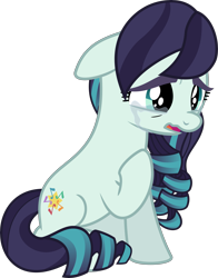 Size: 4689x5995 | Tagged: safe, artist:jhayarr23, coloratura, earth pony, pony, absurd resolution, crying, female, mare, sad, simple background, solo, transparent background, vector