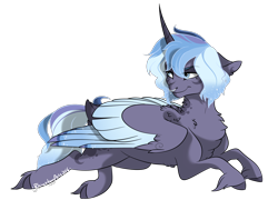 Size: 1616x1279 | Tagged: safe, artist:rhinestonearts, oc, oc only, alicorn, pony, alicorn oc, prone, simple background, solo, transparent background, unshorn fetlocks