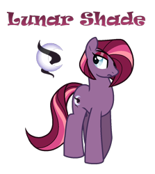 Size: 1000x1122 | Tagged: safe, artist:andy-hazards, derpibooru import, oc, oc only, oc:lunar shade, earth pony, pony, base used, eyeshadow, female, hair over one eye, makeup, mare, offspring, parent:moondancer, parent:star tracker, parents:moontracker, simple background, solo, transparent background