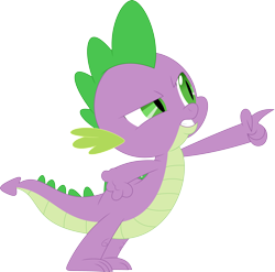 Size: 3576x3527 | Tagged: safe, artist:porygon2z, spike, dragon, owl's well that ends well, simple background, solo, transparent background, vector
