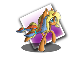 Size: 800x600 | Tagged: safe, artist:tyandagaart, oc, oc only, pony, unicorn, abstract background, female, mare, raised hoof, simple background, solo, transparent background