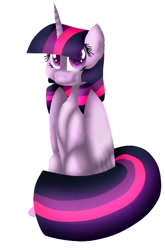 Size: 480x726 | Tagged: safe, artist:pinkpearlmlp, twilight sparkle, twilight sparkle (alicorn), alicorn, pony, simple background, sitting, solo, white background