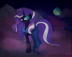 Size: 2818x2228 | Tagged: safe, artist:lemanda, derpibooru import, nightmare rarity, solo, space