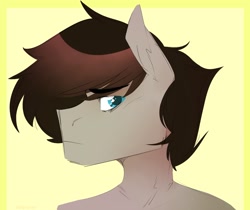 Size: 1280x1077 | Tagged: safe, artist:soup-pup, derpibooru import, oc, oc:spectrum storm, bust, gift art, male, portrait, solo, stallion, unamused