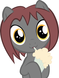 Size: 2000x2628 | Tagged: safe, oc, oc only, oc:veronika, :3, cute, drinking, female, filly, milkshake, simple background, solo, transparent background, vector
