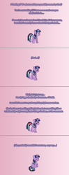 Size: 504x1267 | Tagged: safe, artist:verve, derpibooru import, twilight sparkle, twilight sparkle (alicorn), alicorn, pony, ain't never had friends like us, alternate color palette, ask, blushing, comic, female, gradient background, mare, pixel art, solo, sweat, sweating profusely, tumblr