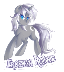 Size: 2418x2730 | Tagged: safe, artist:drawntildawn, derpibooru import, oc, oc only, oc:frozen raine, pony, unicorn, female, mare, simple background, smiling, solo, transparent background