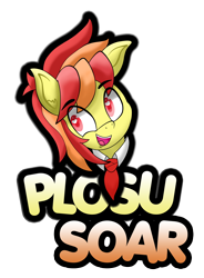 Size: 6782x9206 | Tagged: safe, artist:tonystorm12, oc, oc only, oc:plosu soar, pegasus, pony, absurd resolution, badge, heart eyes, simple background, solo, transparent background, wingding eyes