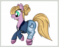 Size: 2297x1838 | Tagged: safe, artist:lemanda, oc, oc only, earth pony, pony, clothes, simple background, solo