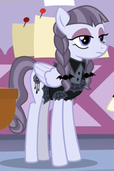 Size: 593x888 | Tagged: safe, screencap, inky rose, pegasus, pony, honest apple, clothes, cropped, female, mare, solo