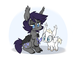 Size: 1280x1024 | Tagged: safe, artist:kapusha-blr, oc, oc only, bat pony, butterfly, pony, foal