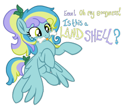 Size: 952x823 | Tagged: safe, artist:monkfishyadopts, oc, oc only, oc:kelpaquatis, pegasus, pony, base used, excited, flying, hilarious in hindsight, movie accurate, ponified, simple background, solo, speech, tongue out, transparent background, writing